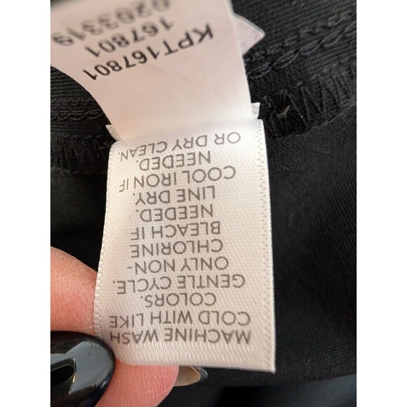 J Jill Women's Pants Ponte Slim Leg Size Medium Black Pull On Stretch Basics - Picture 9 of 11